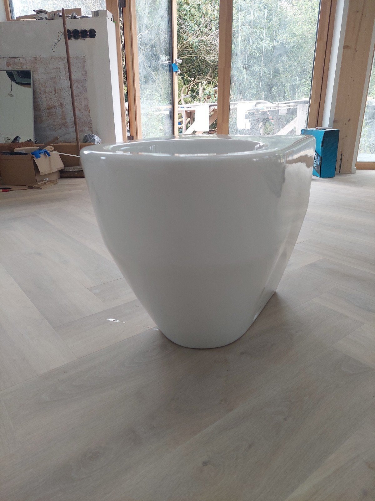 moderne staande design toilet Laufen, Ophalen, Zo goed als nieuw, Toilet