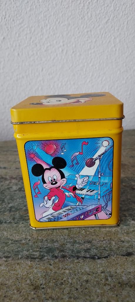Blikje met Mickey, Goffy, Doffy, klein, Verzamelen, Blikken, Ophalen of Verzenden, Zo goed als nieuw, Overige, Overige merken