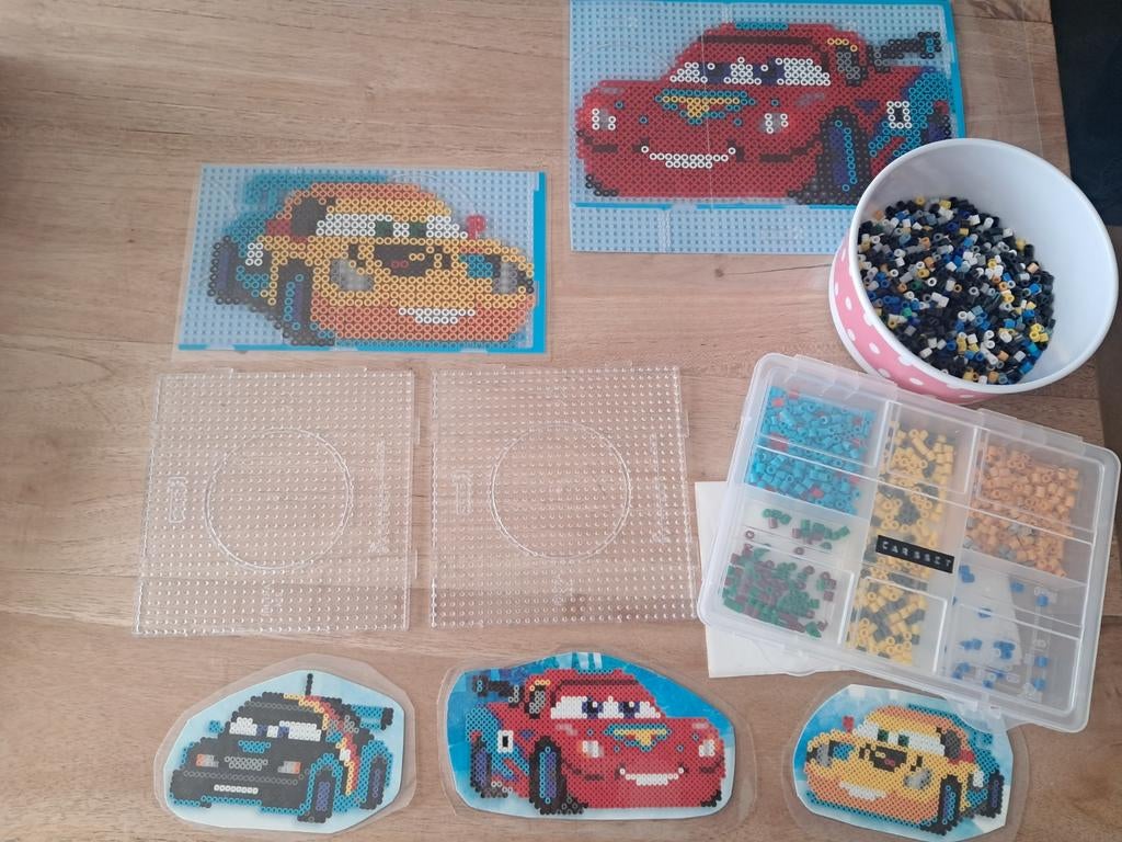 Strijkkralen set Cars, Hobby en Vrije tijd, Knutselen, Gebruikt, Kunststof, Meerkleurig, Ophalen of Verzenden