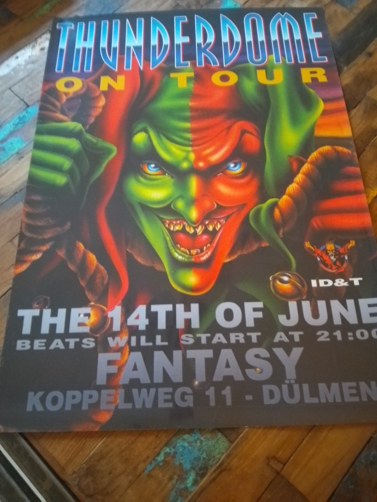 thunderdome 13 on tour posters hardcore gabber ID&T, Ophalen of Verzenden, Nieuw, Reclame