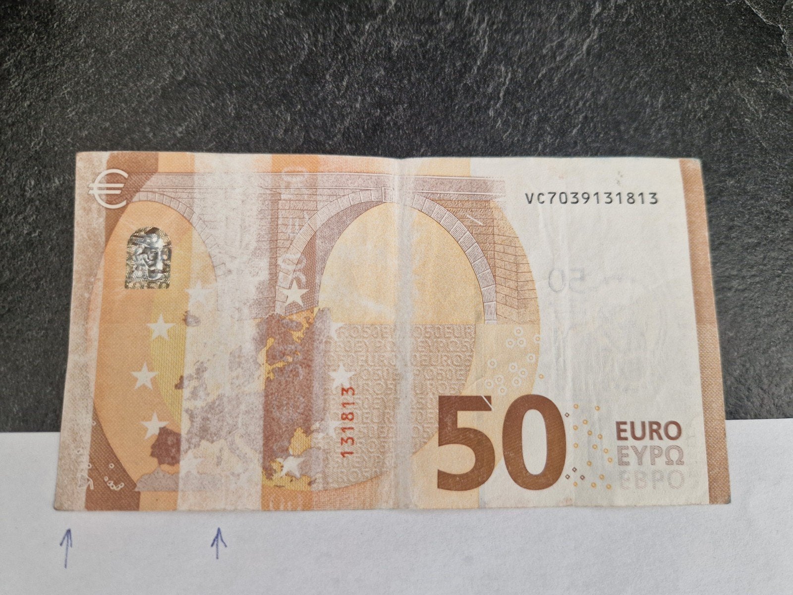 50euro biljet misdruk, Ophalen of Verzenden, Euro's