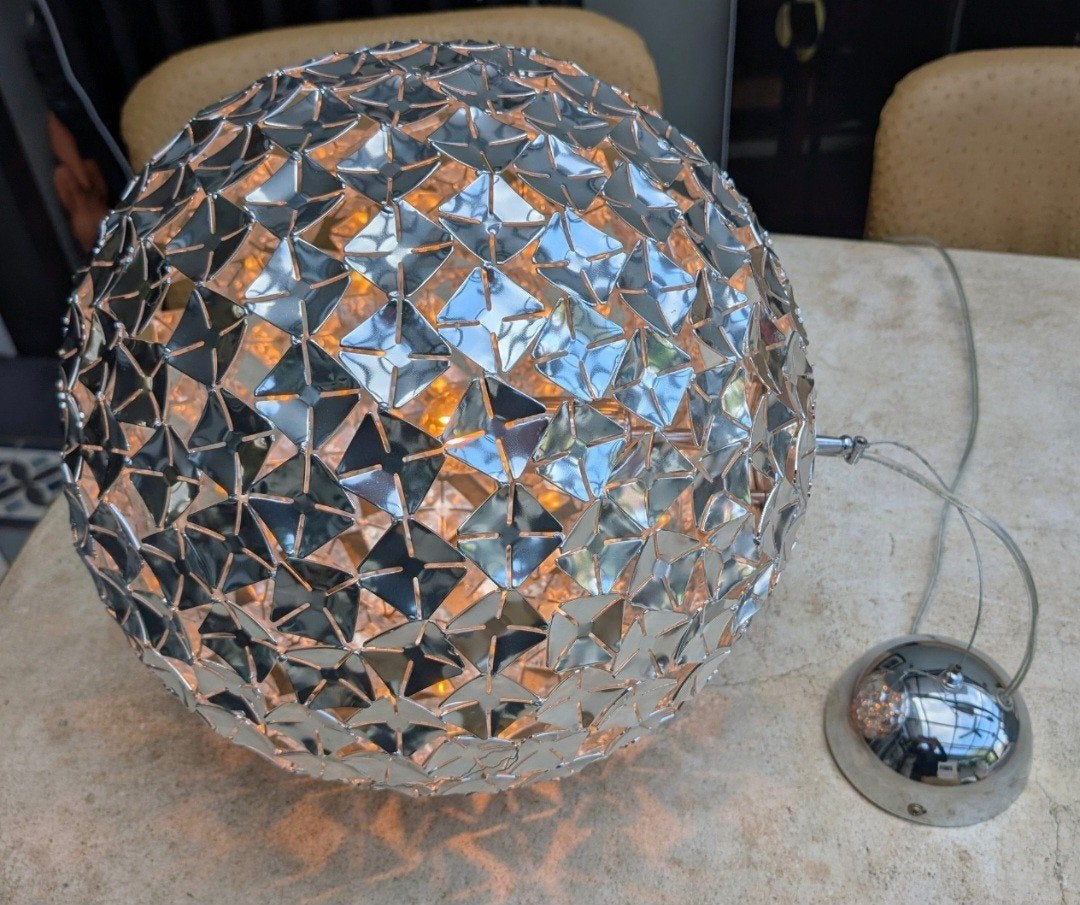 Moderne Hanglamp Bolvormig gebaseerd op Terzani Ortenzia, Modern, industrieel, design, Zo goed als nieuw, Metaal, E27 (groot)