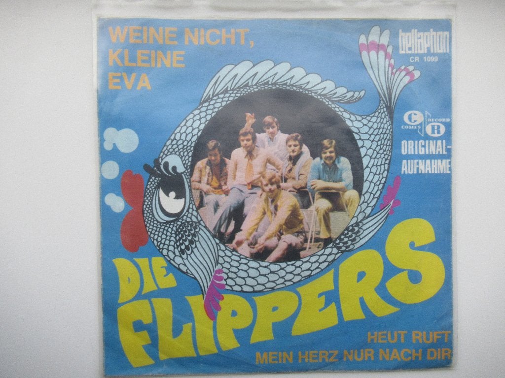DIE FLIPPERS # WIENE NICHT KLEINE EVA / HEUT RUFT MEIN HERZ, Fotohoes, 7 inch, Ophalen of Verzenden, Zo goed als nieuw