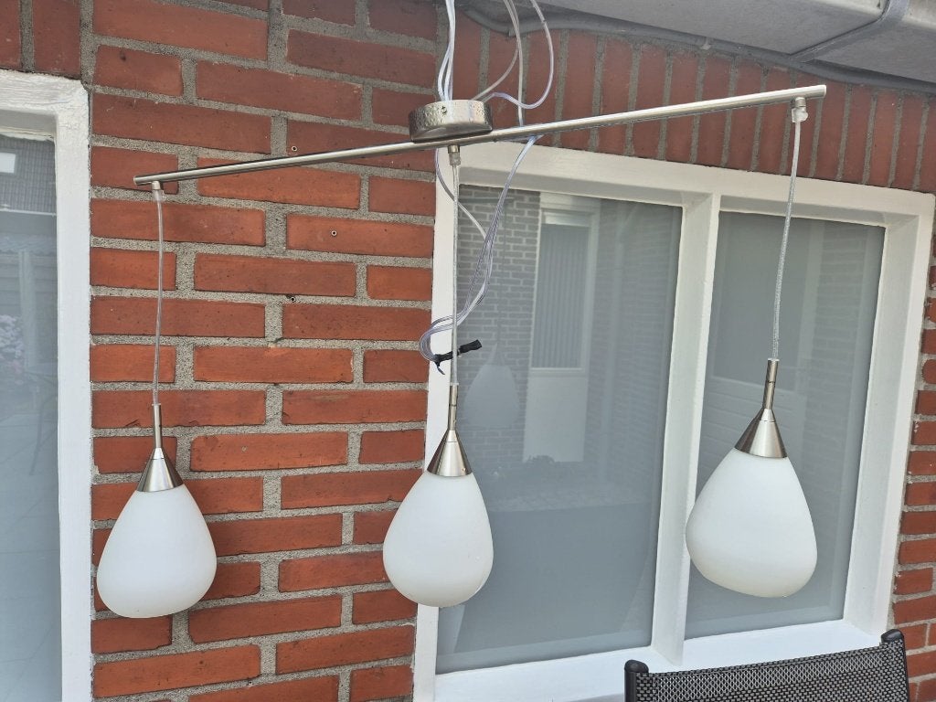 hanglamp, Huis en Inrichting, Ophalen, Zo goed als nieuw, Glas