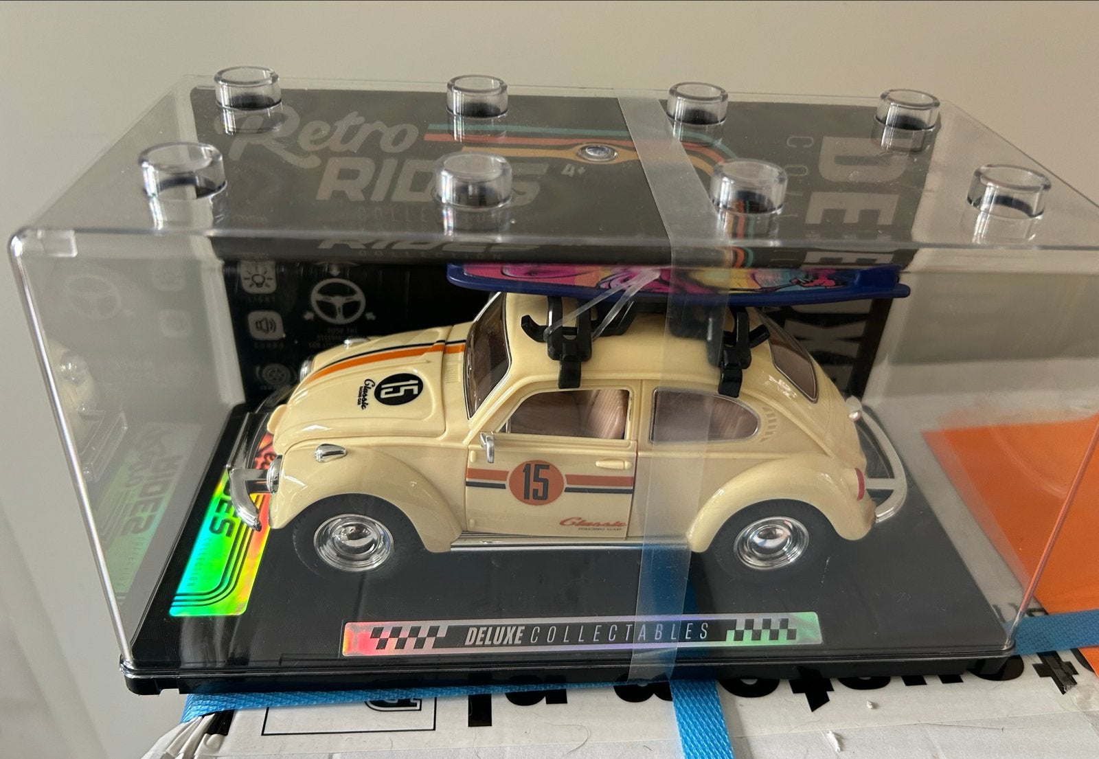 Retro Rides Kever met Surfplank - Deluxe Collectable, Ophalen of Verzenden, Nieuw, Auto, Overige merken