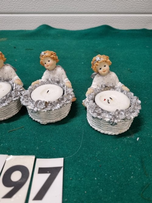 kerst waxcinehouders 4 stuks [a697], Diversen, Kerst, Ophalen of Verzenden, 'T Olde Gre-j, Info@toldegrej.nl, Endepoelstraat 20f Didam