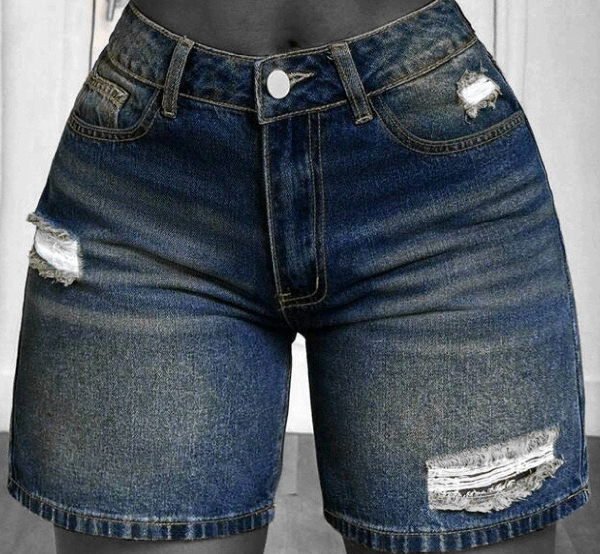 Korte spijkerbroek - shein 4xl, Blauw, Overige jeansmaten, Nieuw, Ophalen of Verzenden
