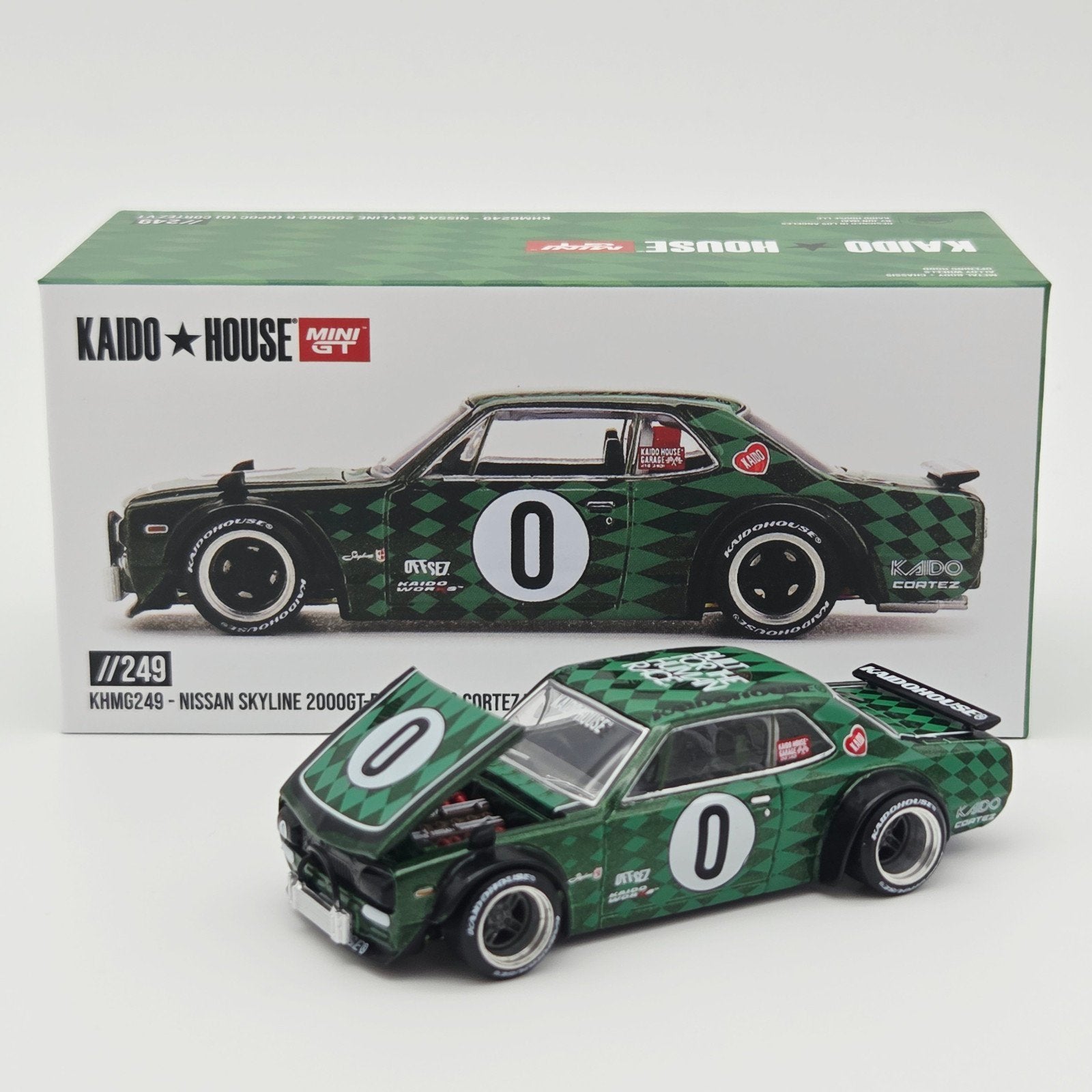 Mini Gt – 1969 Nissan Skyline GT-R (KPGC10) Cortez V1, green, Mymodelcar@outlook.com, Auto, Ophalen of Verzenden, Mini gt