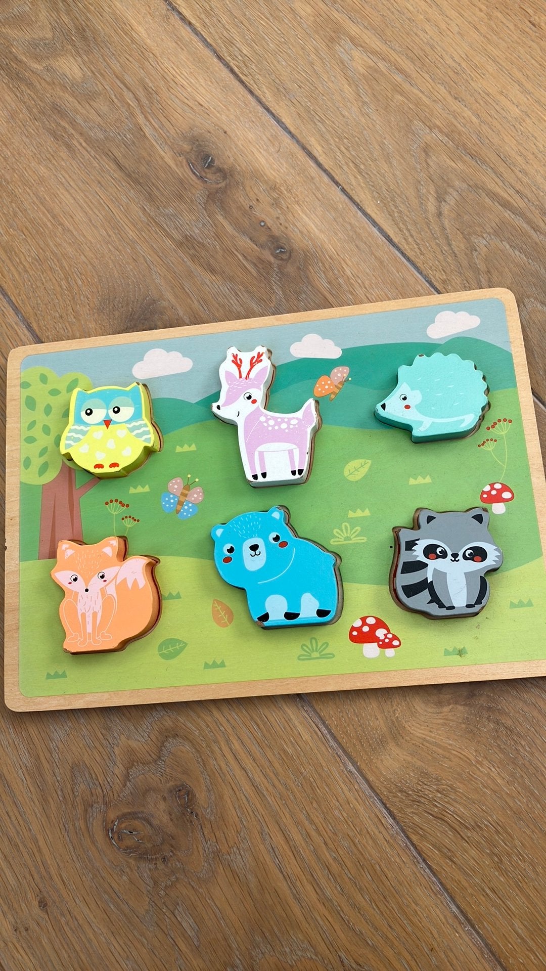 Mooie houten dierenpuzzel, Ophalen of Verzenden, Zo goed als nieuw, Van hout