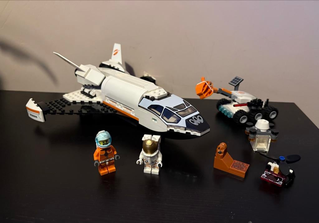 LEGO City Ruimtevaart Shuttle met Rover en Astronauten, City, Lego, Ophalen of Verzenden, Zo goed als nieuw