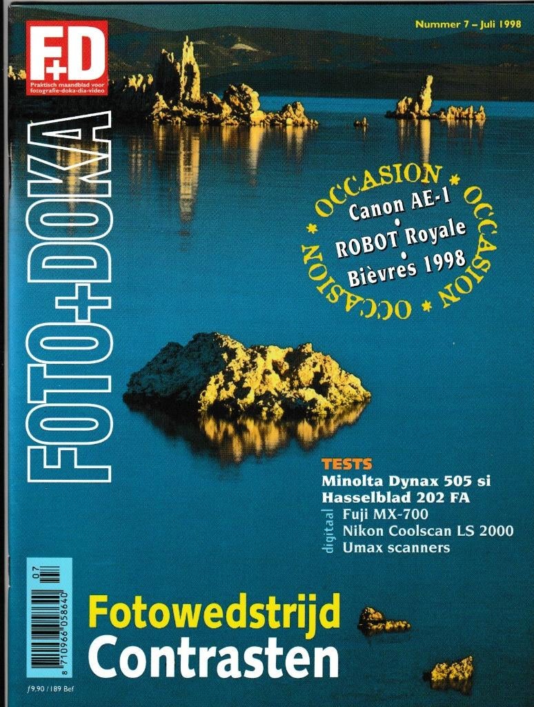 Fotografie - Tijdschrift Foto+Doka - Juli 1998, Ophalen of Verzenden, Zo goed als nieuw