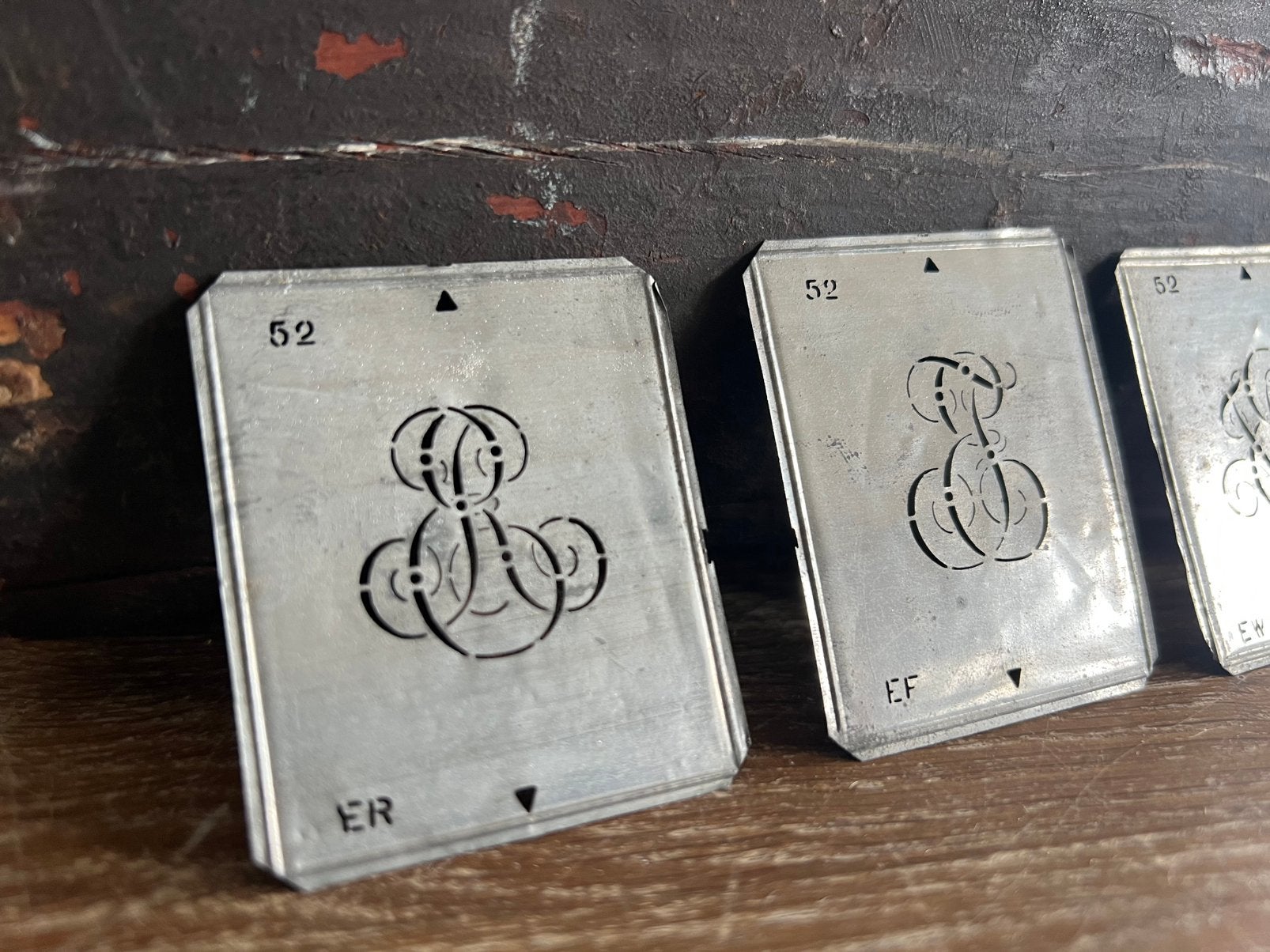 ANTIEKE BORDUUR SJABLONEN 5 stuks, Antiek en Kunst, Ophalen of Verzenden