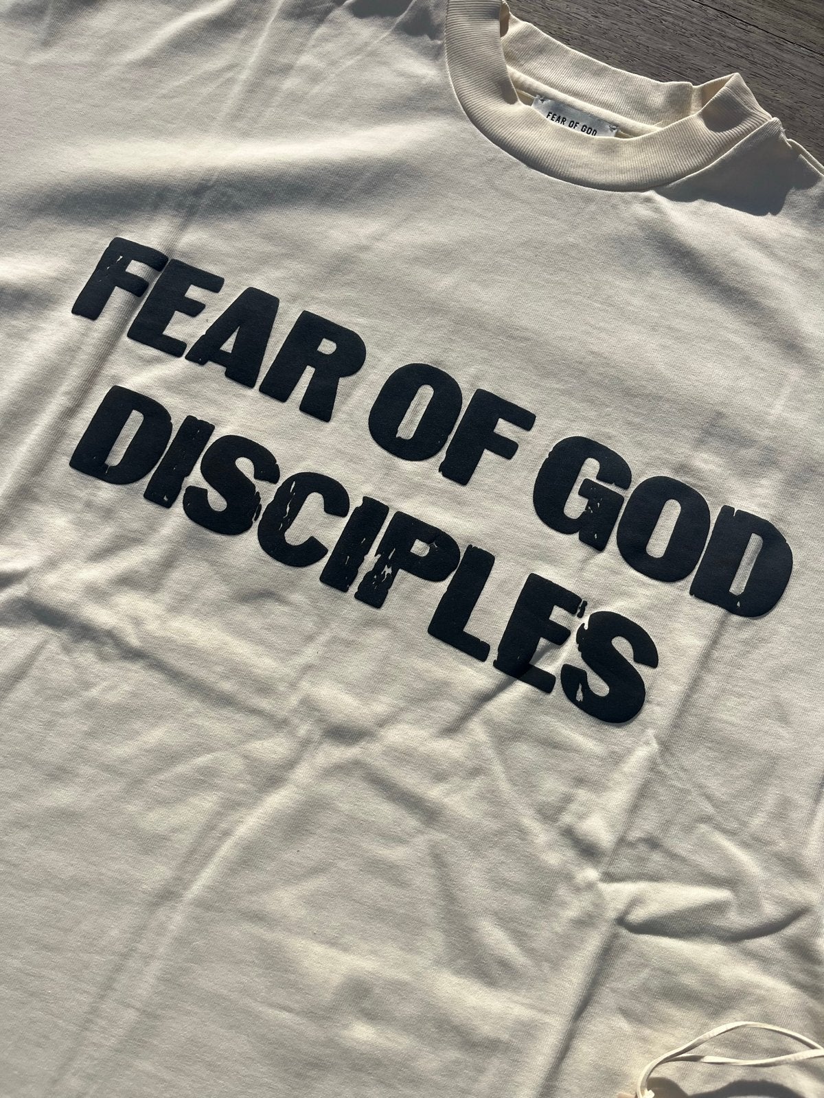 Essentials Fear of God Disciples T-shirt L (oversized), Ophalen of Verzenden, Nieuw, Maat 52/54 (L), Beige