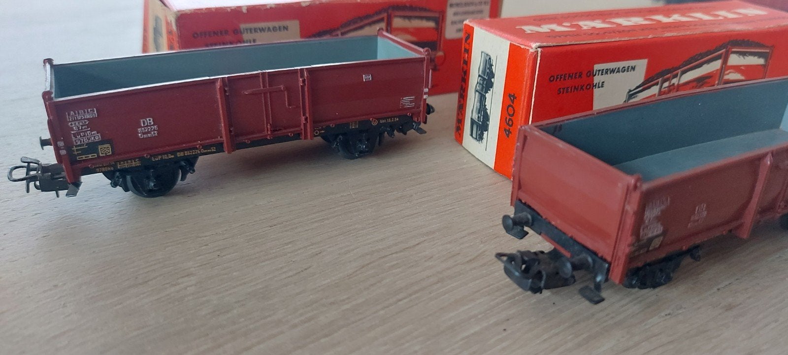 2 Märklin DB hogeboordwagens artnr 4602 in ovp, Wisselstroom, Wagon, Ophalen of Verzenden, Zo goed als nieuw