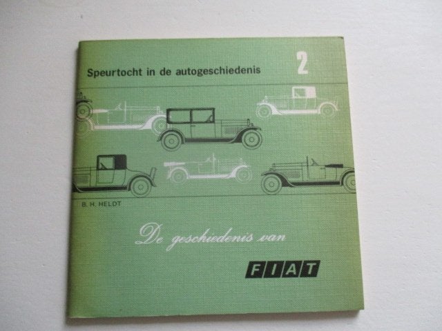 oude boekje Speurtocht in de autogeschiedenis Fiat, Ophalen of Verzenden, Gelezen, Overige merken