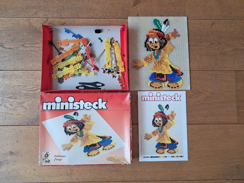 Ministeck set nummer 942307 Indiaan Hiawatha complete set, Ophalen of Verzenden, Zo goed als nieuw, Box-set
