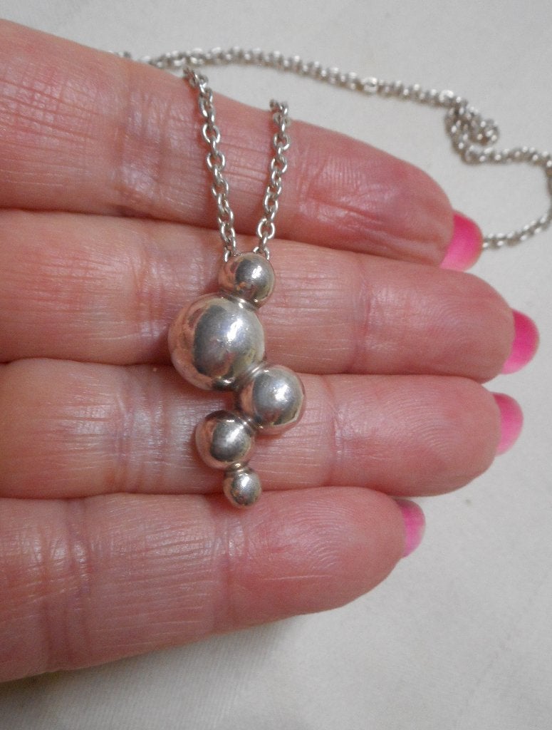 Zilveren verstelbare Pandora ketting met hanger nr.1087
