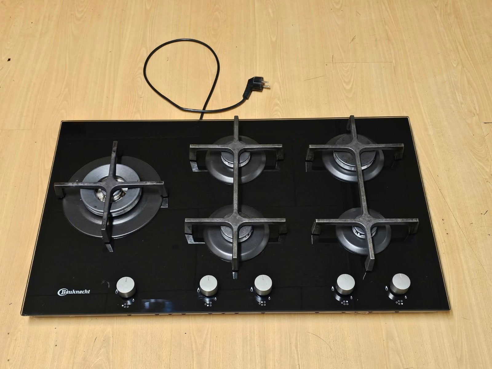 Mooie Bauknecht gaskookplaat, gas op glas.
De Bauknecht is e, Witgoed en Apparatuur, Ophalen of Verzenden, Inbouw, Gas, 5 kookzones of meer