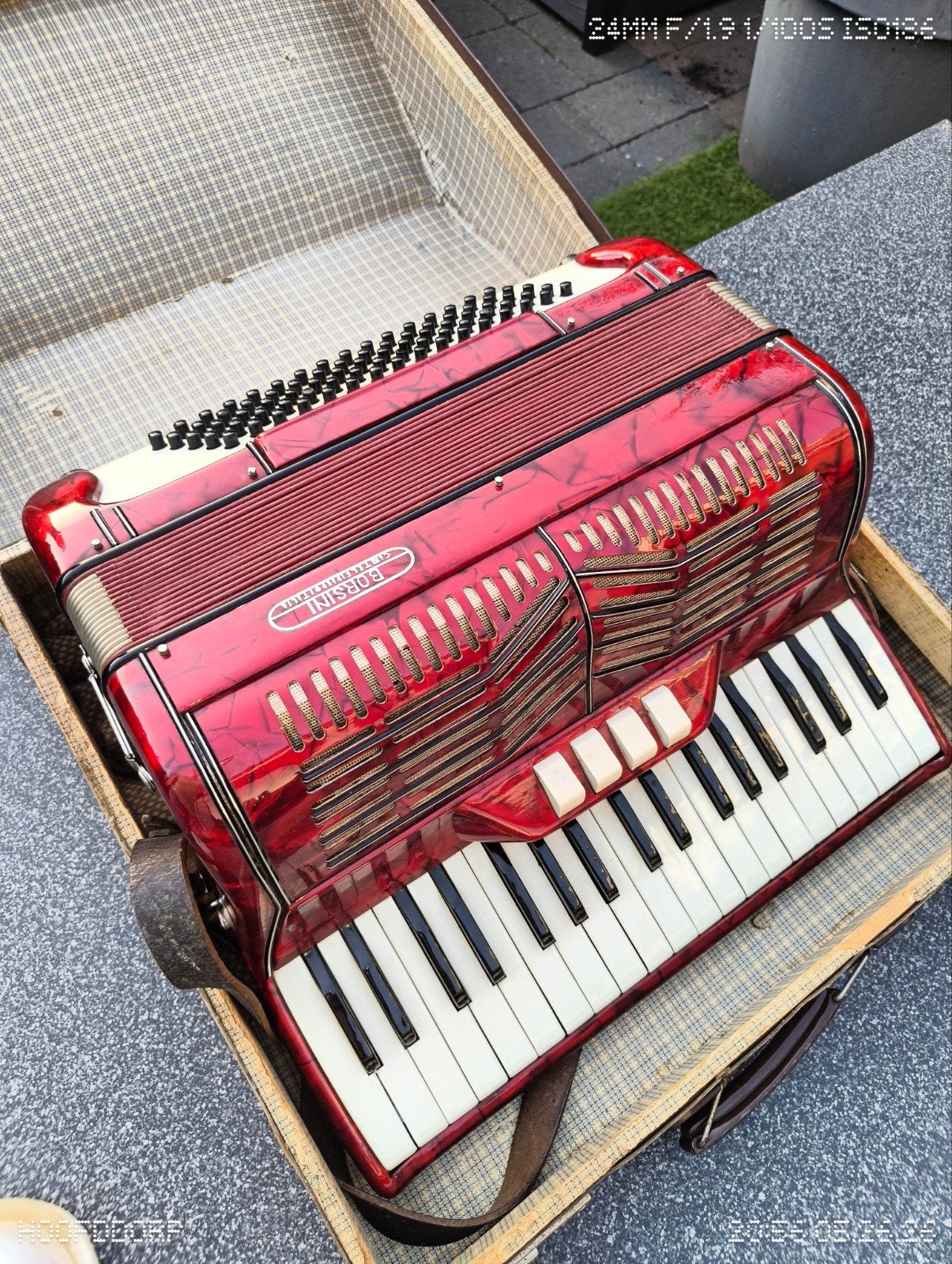 Borsini accordeon is gemaakt in Italië, Ophalen, Gebruikt, Overige merken
