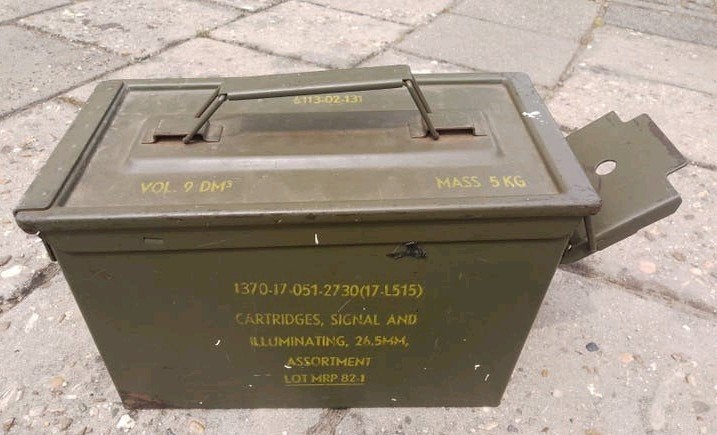MILITAIRE MUNITIE KIST - Origineel, Ophalen of Verzenden, Landmacht, Overige gebieden, Kist of Geocache