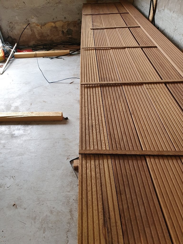 hardhouten terasplanken 25mm dik 145mm breed prijs 9 euro, Ophalen, Nieuw