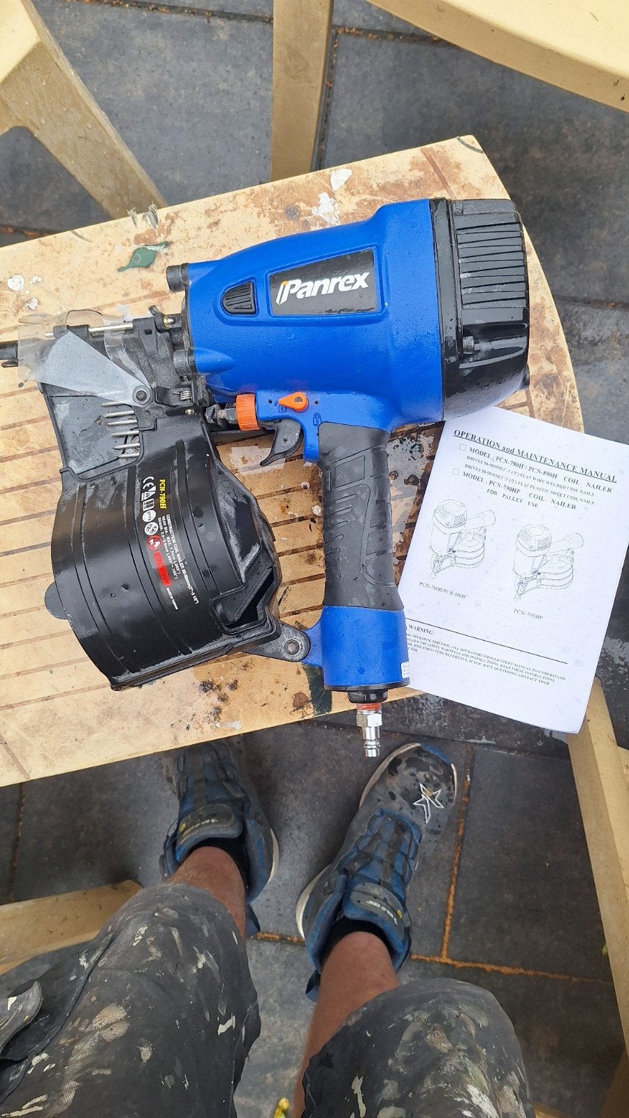 Panrex PCN-790H Coilnailer / Trommeltacker, Ophalen, Zo goed als nieuw, Tacker/nietmachine, Overige merken