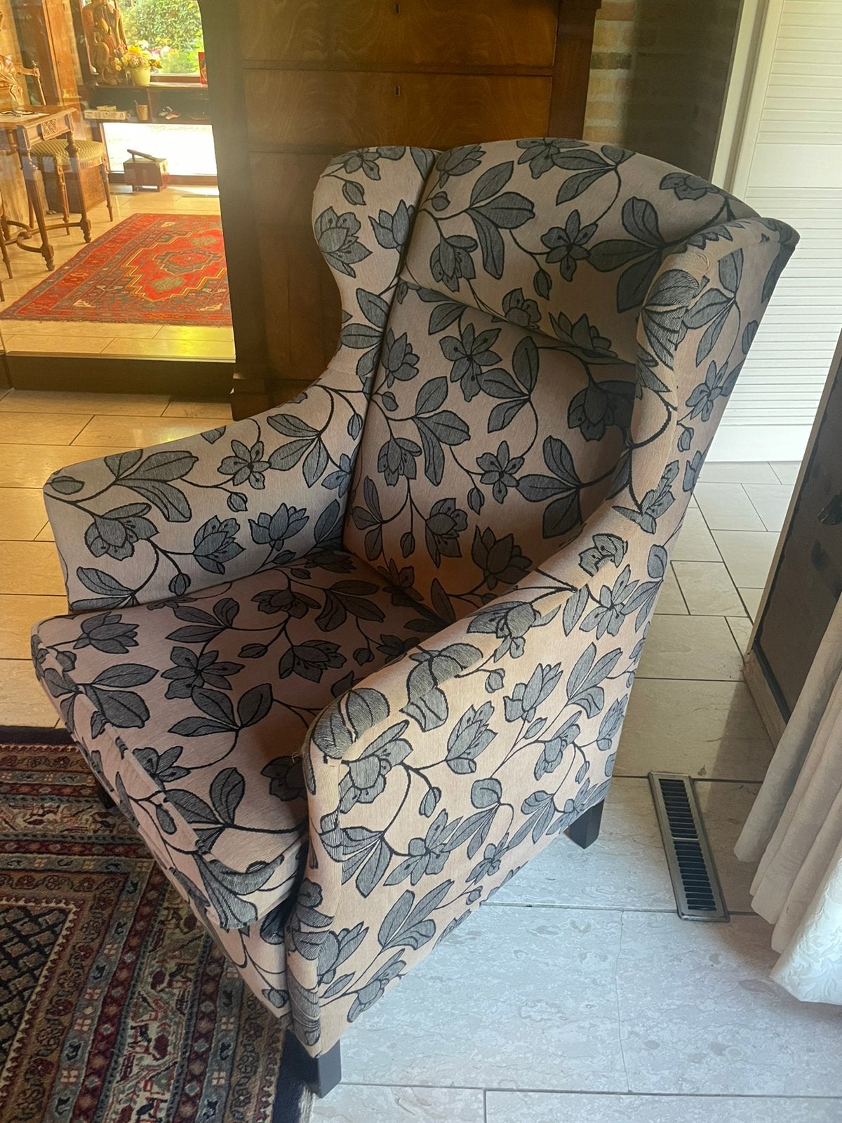 Oorfauteuil, als nieuw, voor in een romantische setting!, Ophalen, Zo goed als nieuw, 75 tot 100 cm, 50 tot 75 cm