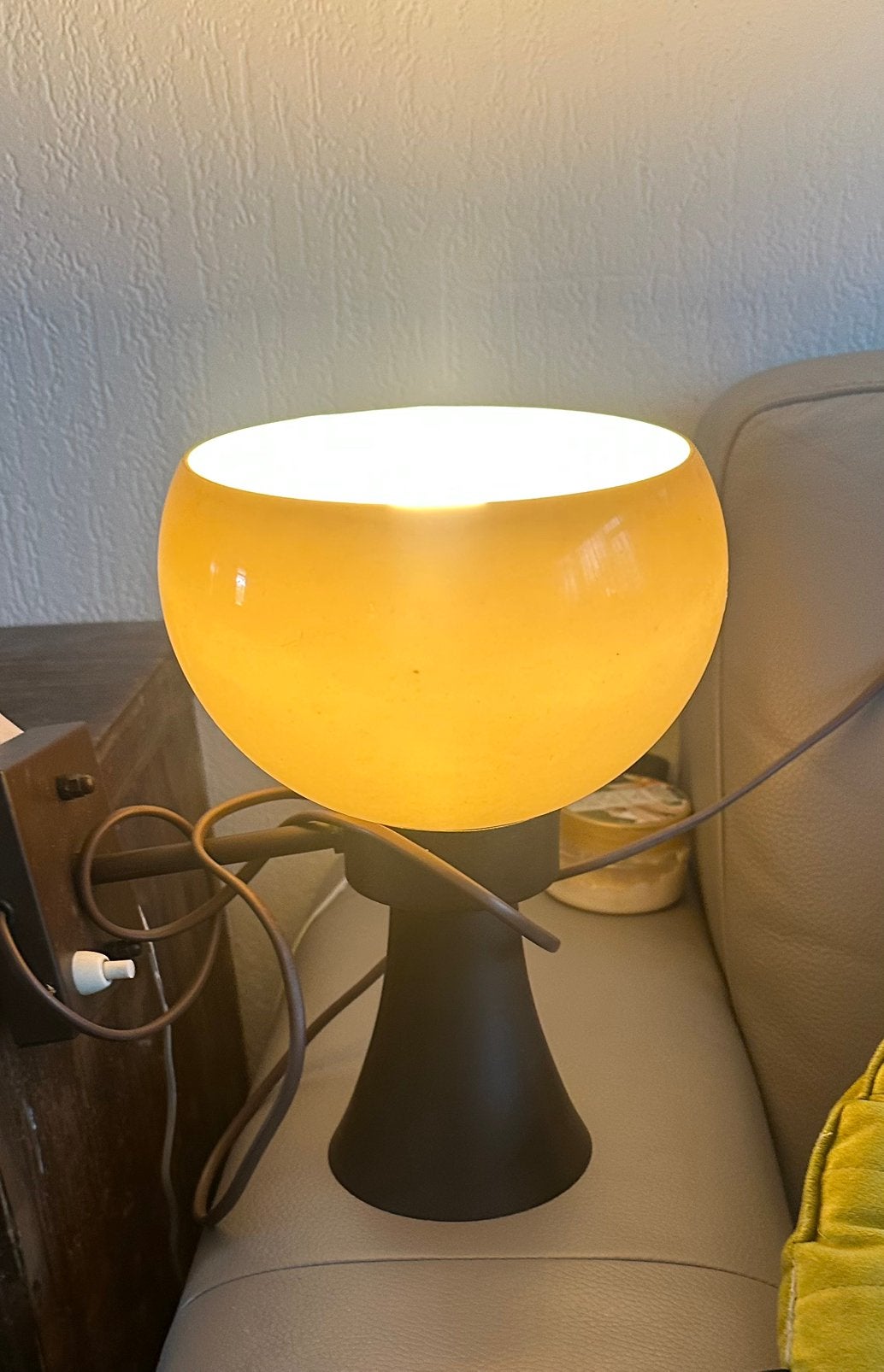 Vintage paddestoel wandlamp, Dijkstra, Huis en Inrichting, Ophalen of Verzenden, Gebruikt