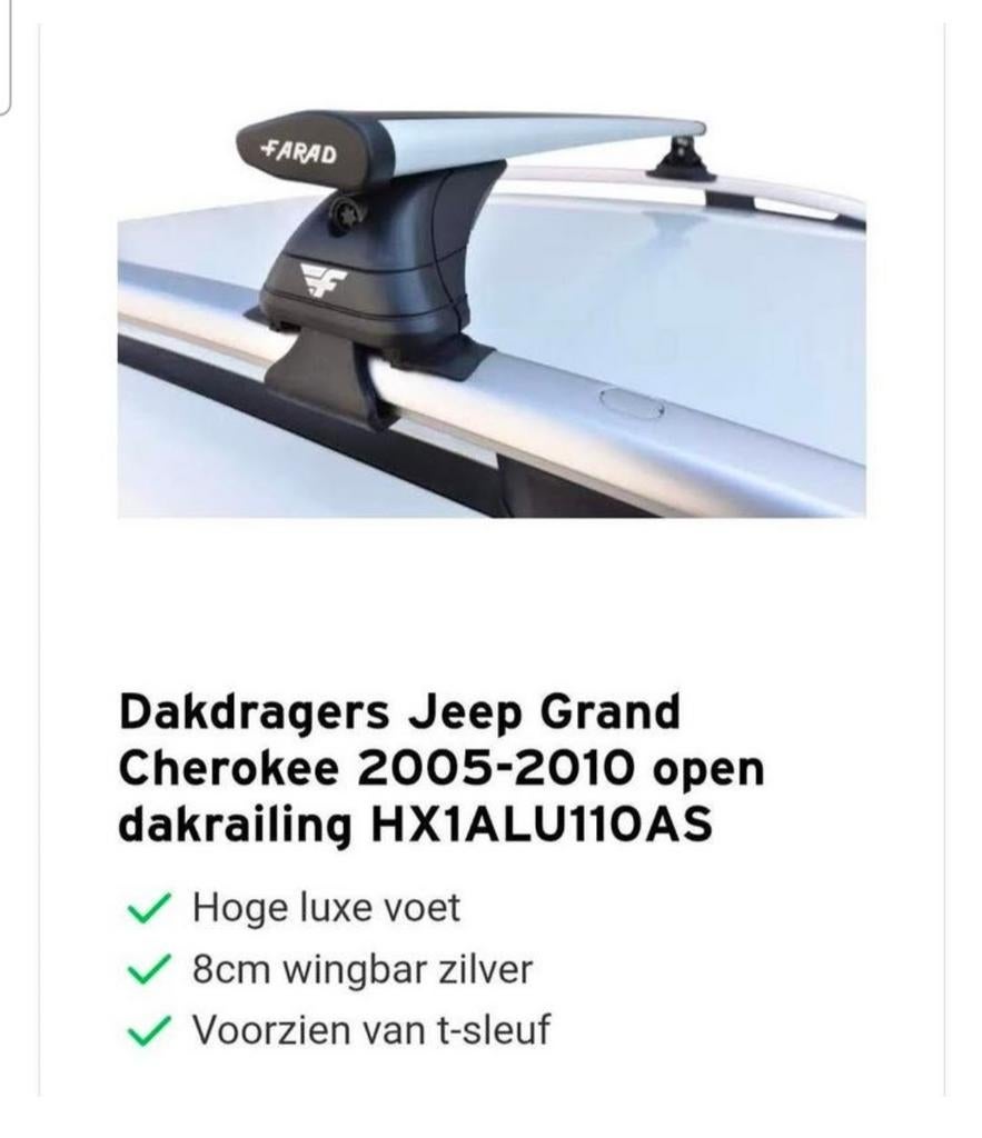 dakdragers aluminium zgan Farad met verpakking, Ophalen, Zo goed als nieuw