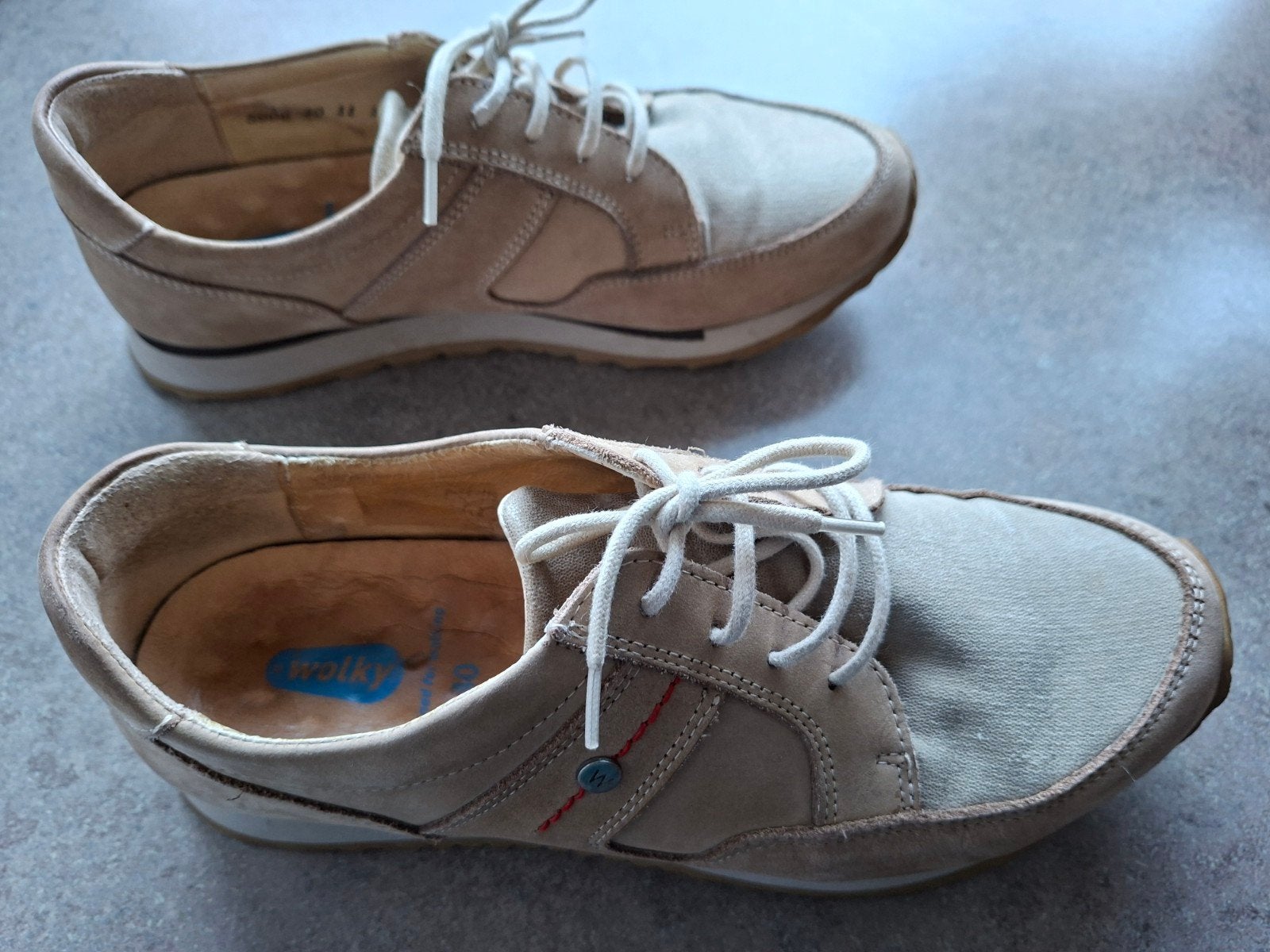Wolky sneakers e-walk maat 40, Ophalen, Wolky, Beige, Sneakers of Gympen