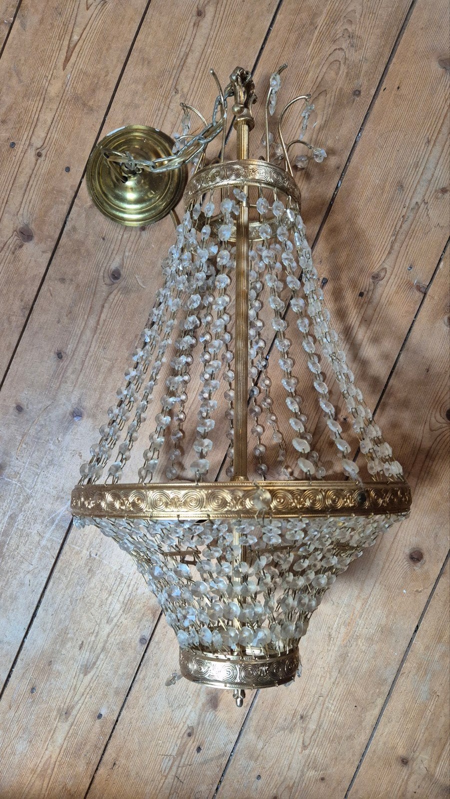 Vintage kroonluchter, Antiek en Kunst, Ophalen of Verzenden