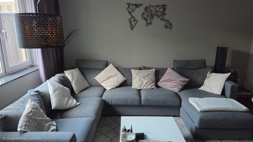 Hoekbank, 5-zits, met chaise longue, Ophalen, Hout, Gebruikt, 300 cm of meer