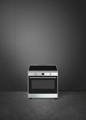 🔥Luxe Fornuis Smeg 90cm rvs INDUCTIE 4 zones NIEUW, Niet ingevuld, 60 cm of meer, Niet ingevuld, Nieuw