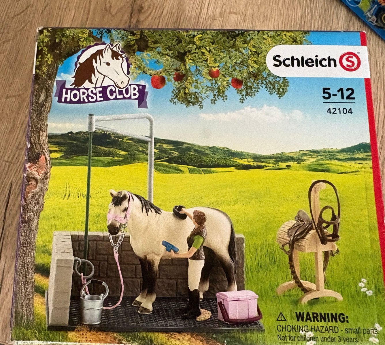 Schleich Horse Club Paardenwasplaats (42104), Kinderen en Baby's, Speelgoed | Actiefiguren, Ophalen, Gebruikt