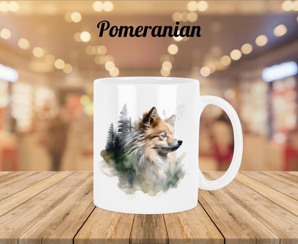 Pomeranian Profiel mok, Verzenden, Nieuw, Overige stijlen, Kop(pen) en/of Schotel(s)