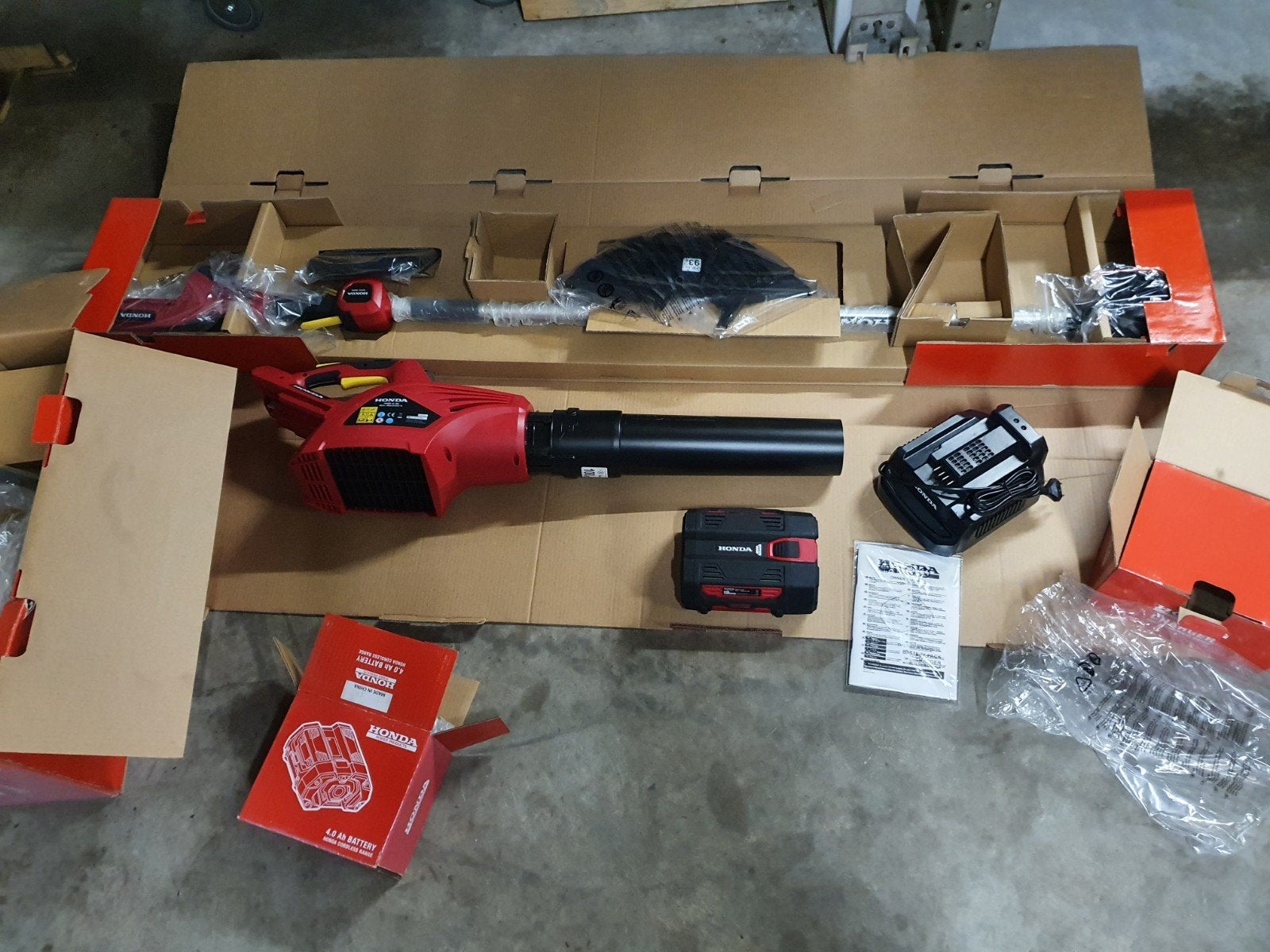 Honda accuset met bosmaaier en bladblazer, Ophalen, Nieuw
