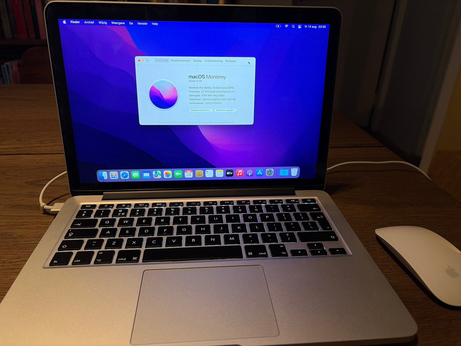 MacBook Pro (Retina, 13-inch, Early 2015) - 8GB RAM, MacBook Pro, Gebruikt, 2 tot 3 Ghz, Qwerty