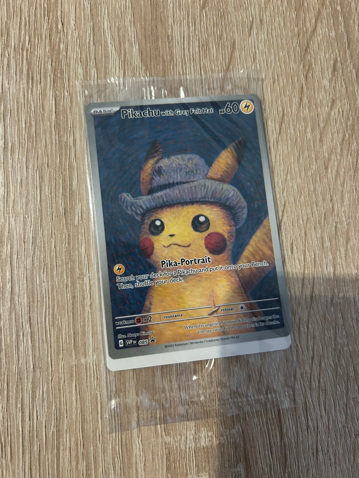 Pikachu with Grey Felt Hat Promo Kaart (Van Gogh) Geseald, Hobby en Vrije tijd, Verzamelkaartspellen | Pokémon, Ophalen of Verzenden