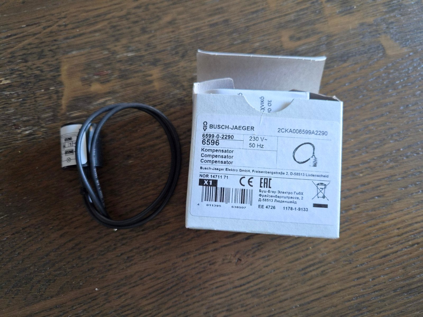 Busch-Jaeger compensator 6596 voor LED-verlichting, Ophalen of Verzenden, Nieuw, Busch-Jaeger, Overige typen