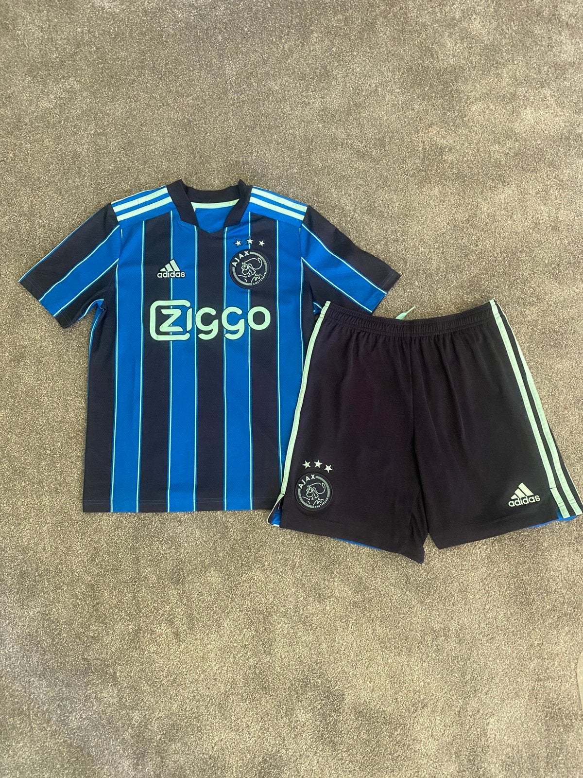 Ajax shirt en broek, Blauw, Ophalen of Verzenden, Zo goed als nieuw, Adidas