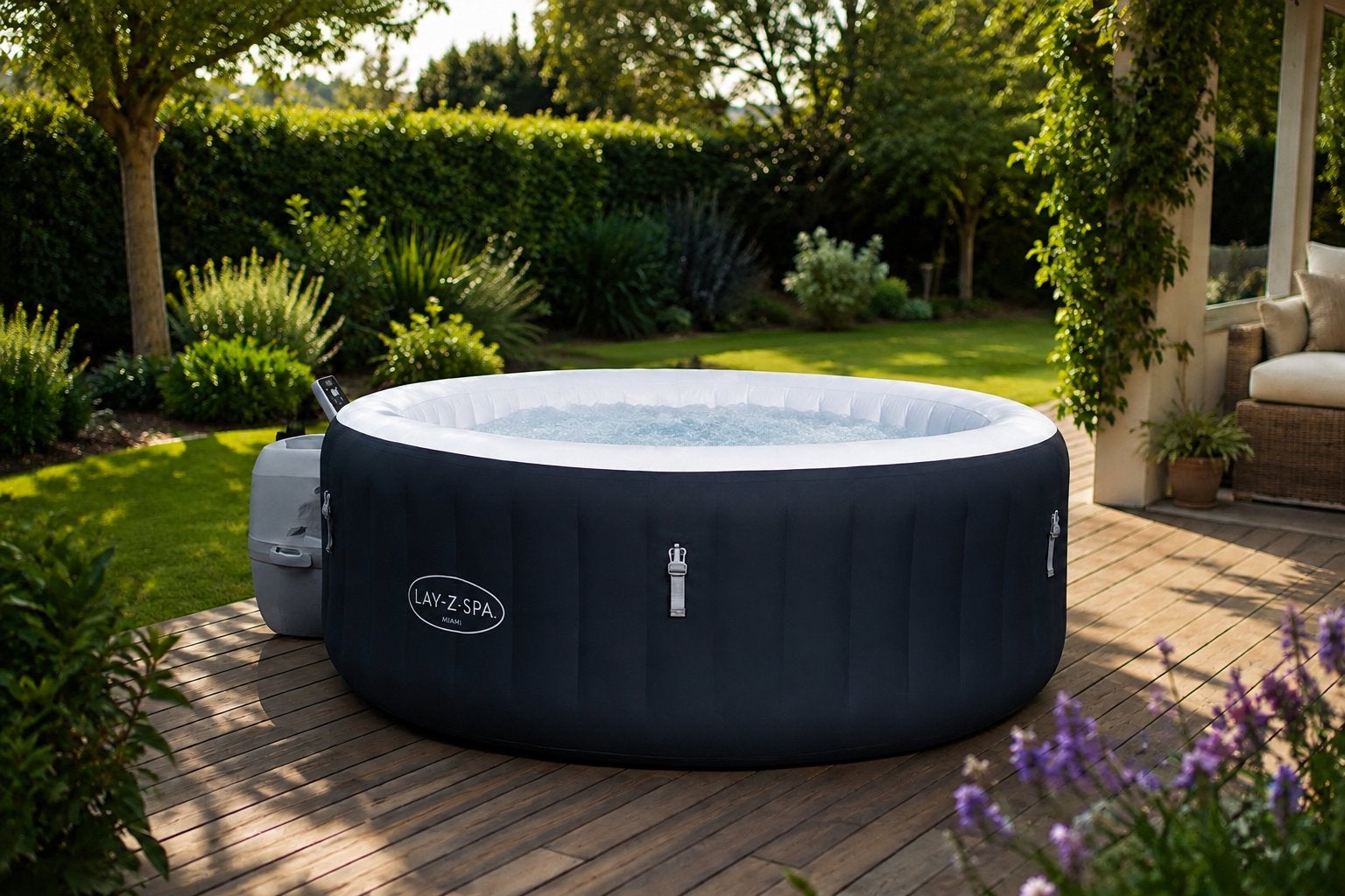 Lay-Z-Spa Opblaasbare Jacuzzi - Zo goed als nieuw, Ophalen of Verzenden, Zo goed als nieuw, Filter, Opblaasbaar