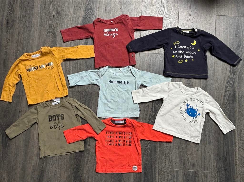 T-shirts lange mouwen set, Ophalen of Verzenden, Zo goed als nieuw, Jongetje, Shirtje of Longsleeve