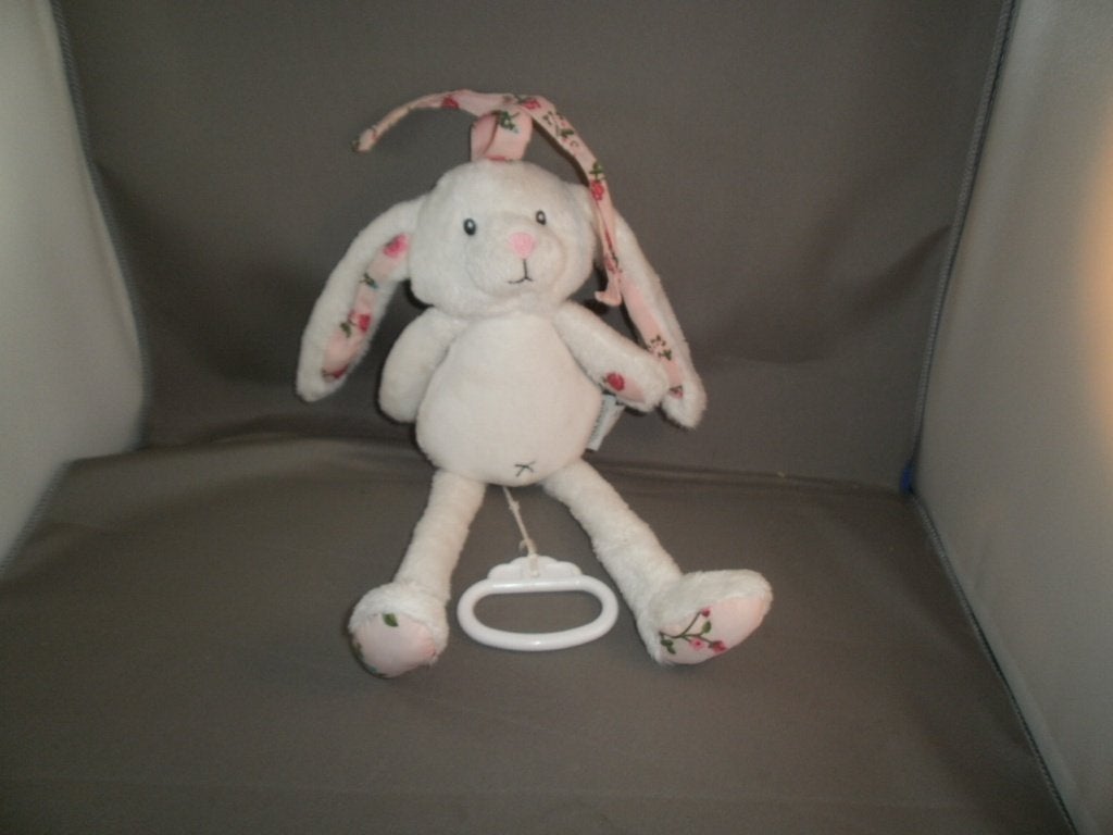 little Dutch konijn pink blossom muziek 30cm roze wit bloem, Kinderen en Baby's, Little Dutch, Met geluid, Konijn, Ophalen of Verzenden