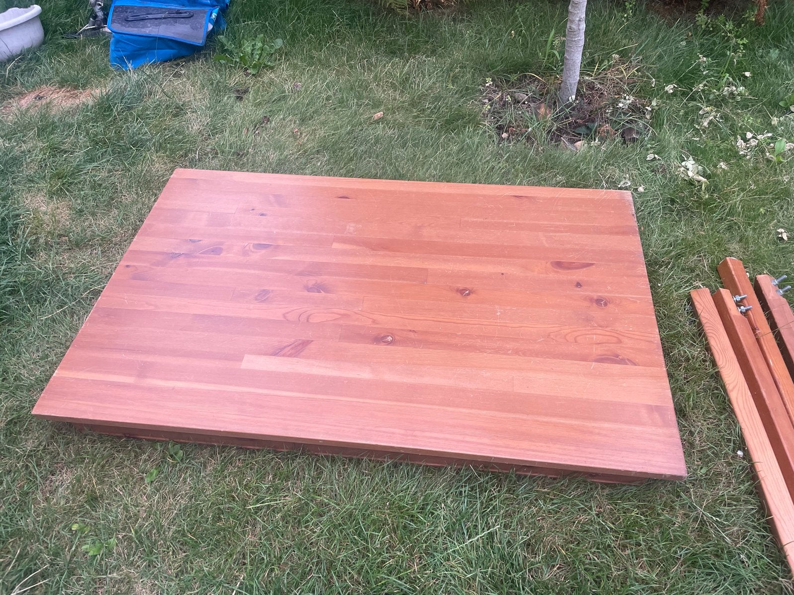 Houten tafel, Huis en Inrichting, Tafels | Eettafels, Ophalen, Gebruikt, 100 tot 150 cm, 50 tot 100 cm