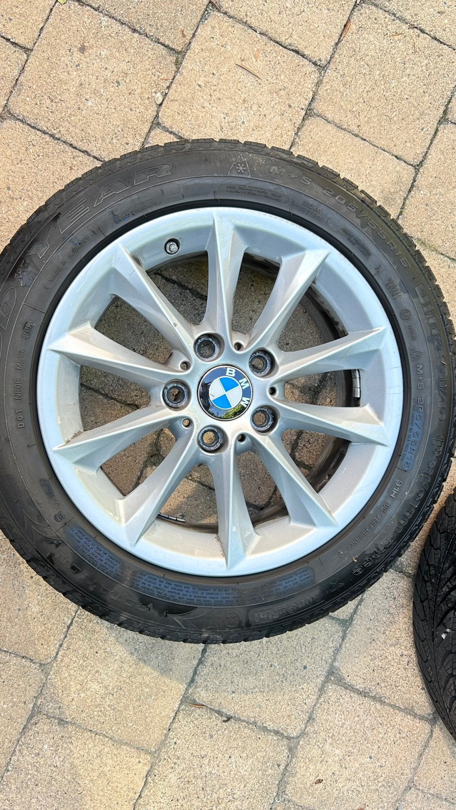 Te koop winterbanden en BMW velgen, Ophalen, Gebruikt, 16 inch, Banden en Velgen