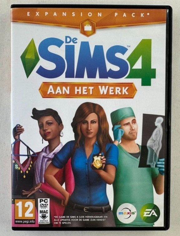 De Sims 4 Aan het Werk - Uitbreidingspakket PC/Mac, Gebruikt, 1 speler, Ophalen of Verzenden, Vanaf 12 jaar