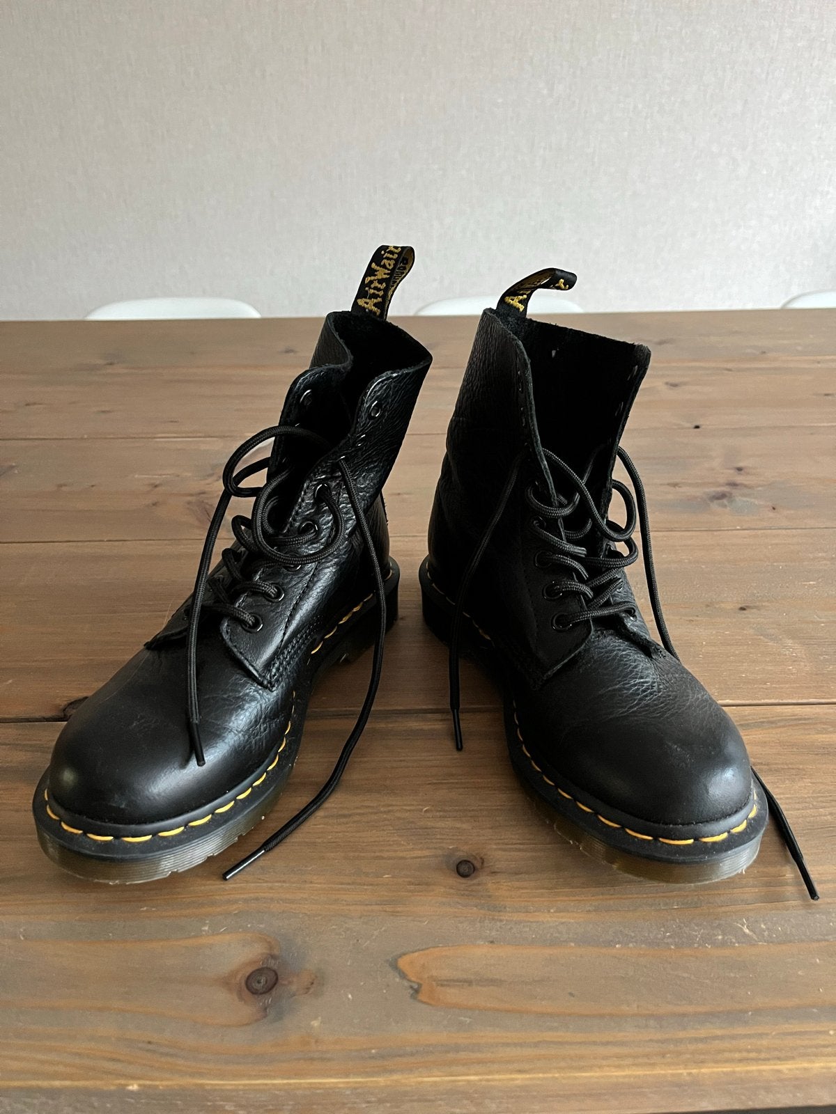 Dr. Martens Pascal laarzen - Zwart leer - Maat 38, Ophalen of Verzenden, Gedragen, Zwart, Lage of Enkellaarzen