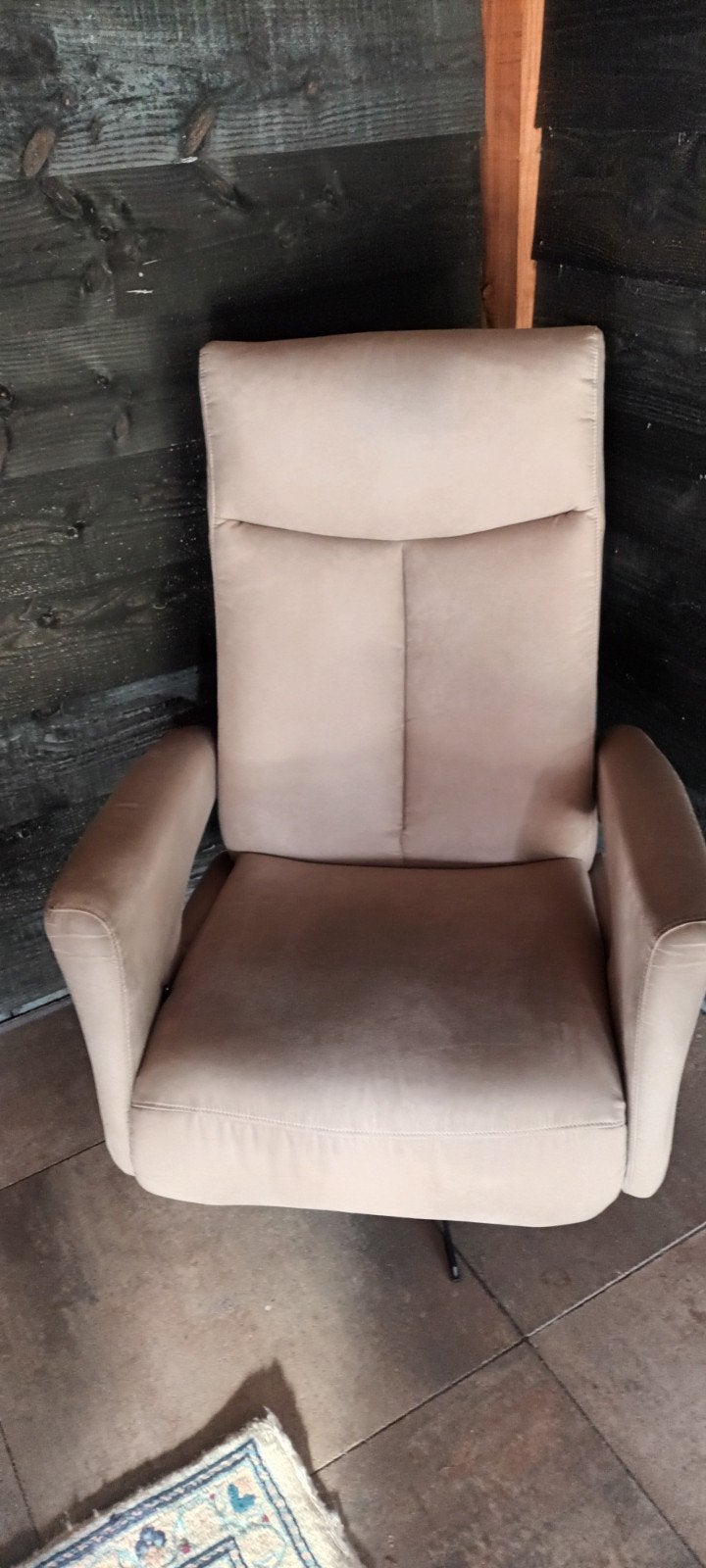 Nette Verstelbare Fauteuil ( Taupe), Ophalen, Gebruikt, 75 tot 100 cm, 50 tot 75 cm