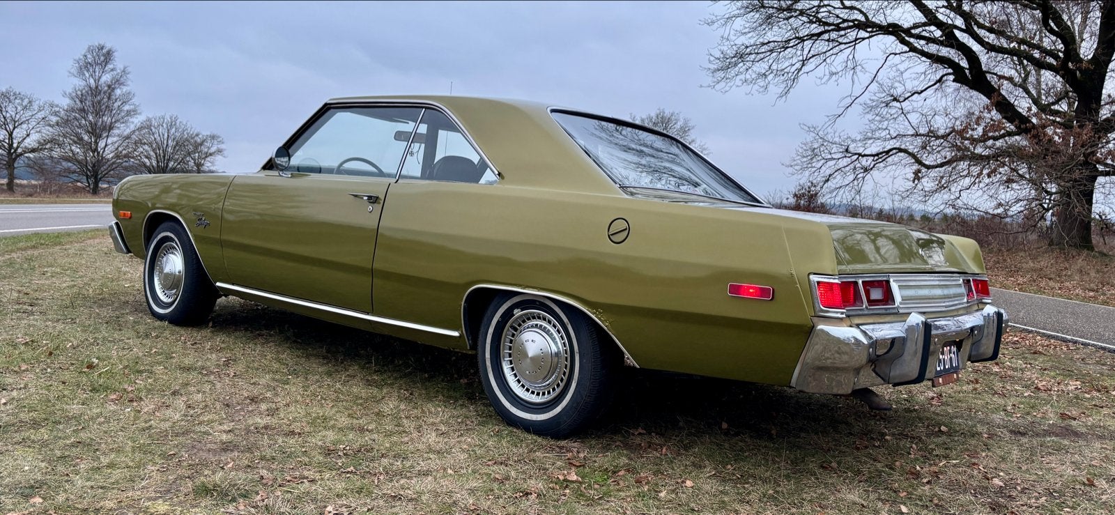 Dodge Dart 3.7 Swinger AUT 1974 Groen, Auto's, Automaat, Achterwielaandrijving, Leder en Stof, Origineel Nederlands