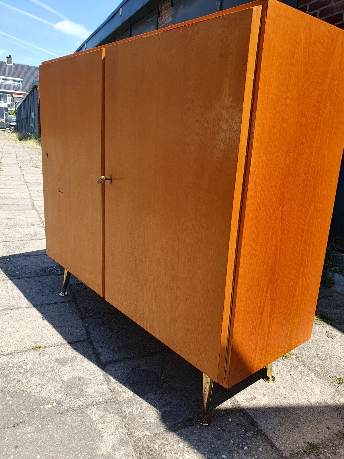 Vintage archief kast., Huis en Inrichting, Ophalen, Gebruikt, 100 tot 150 cm, 50 tot 100 cm